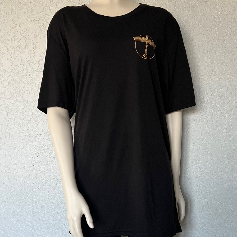 Boeing Black Graphic Aviation T-Shirt Men’s XL New With Tags